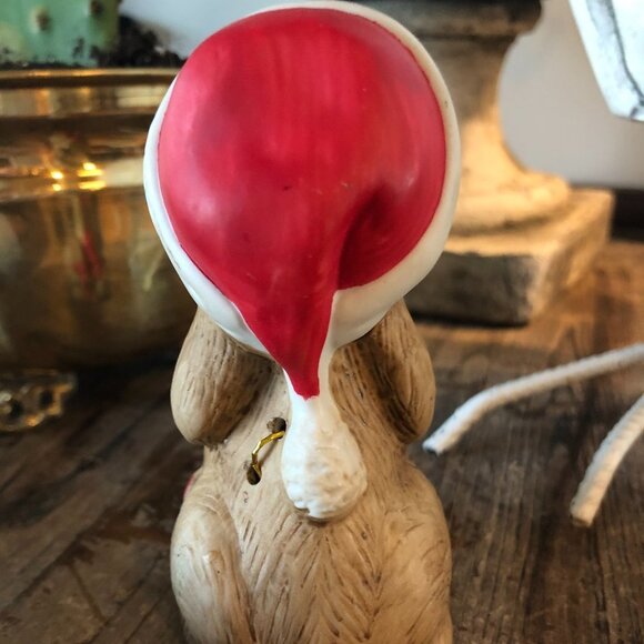 VINTAGE PORCELAIN JASCO DOG WITH BONE BELL MADE IN TAIWAN - Picture 4 of 6